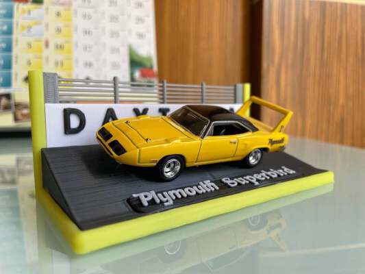 Hotwheels Plymouth Superbird Display Base | 3d print model