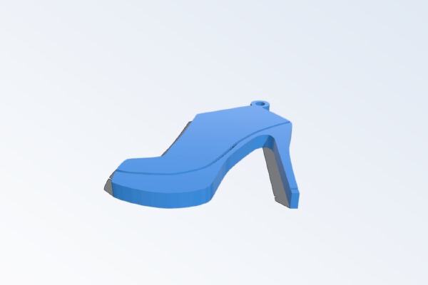High heel tronchetto keychain | 3d print model