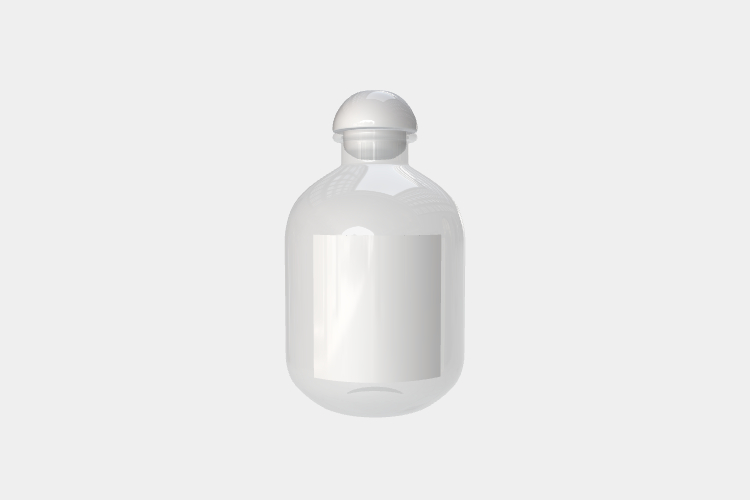 Glass Fresh Juice Bottle Mockup