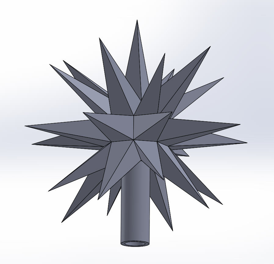 Another Moravian Star Tree Topper