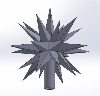 Another Moravian Star Tree Topper | 3d print model