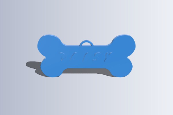 Daisy dog tag | 3d print model