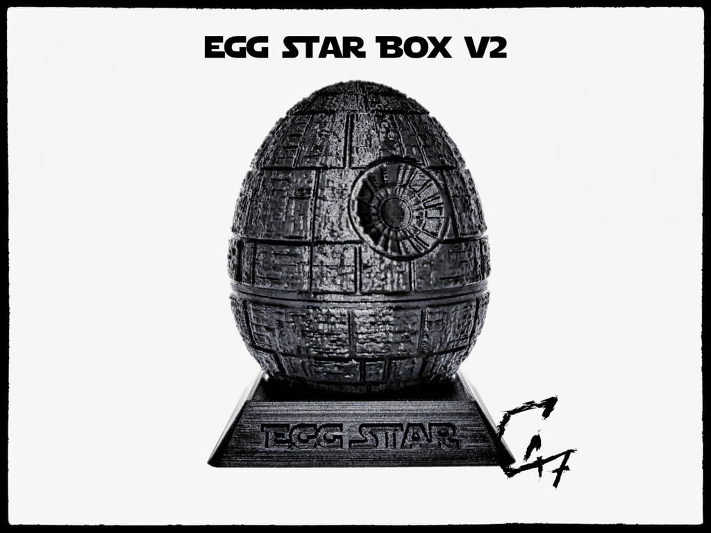Egg Star Box - Death Star Easter Egg