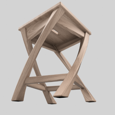 Escabot torsadé | 3d print model