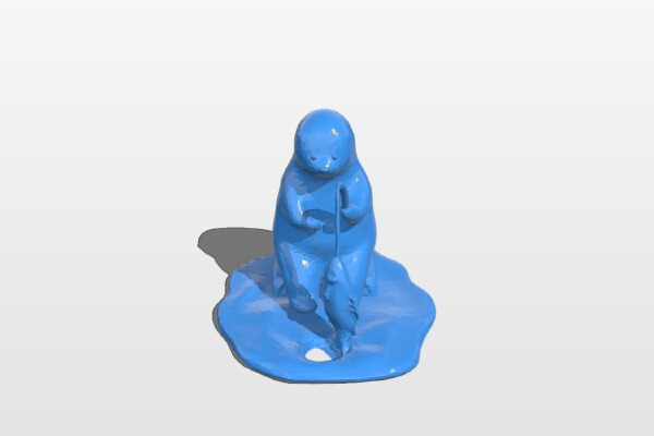 KUMATY : Polar Bear Ice Fishing | 3d print model