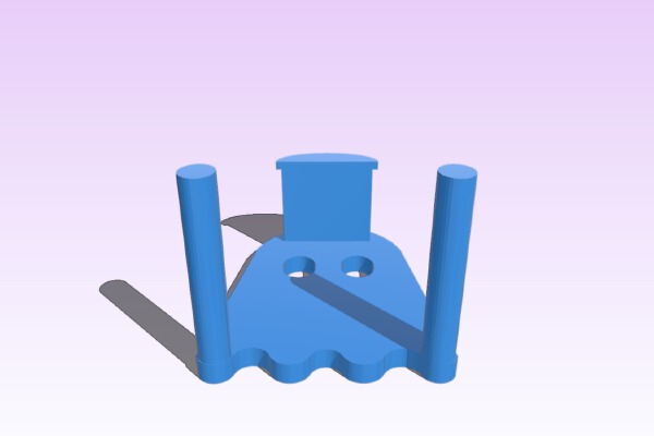 ghostly headphone rest | 3d print model