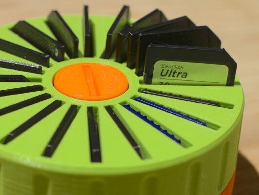 SD Card Spinneroo | 3d print model