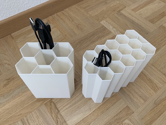 Parametric Hexa Cable Organizer | 3d print model
