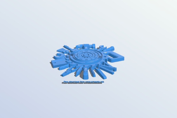 Wall clock pattern | 3d print model