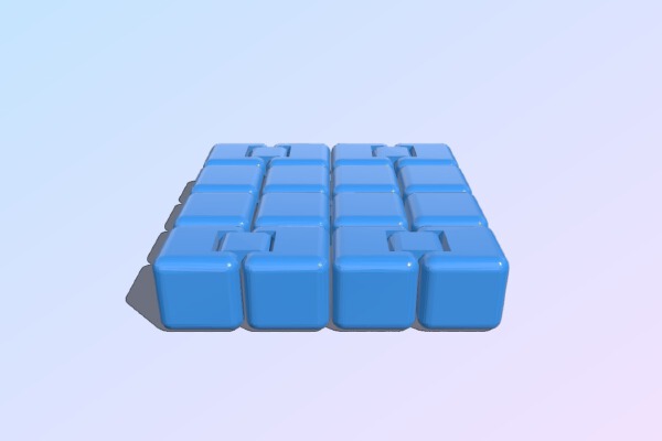 16 Part Fidget Cube | 3d print model