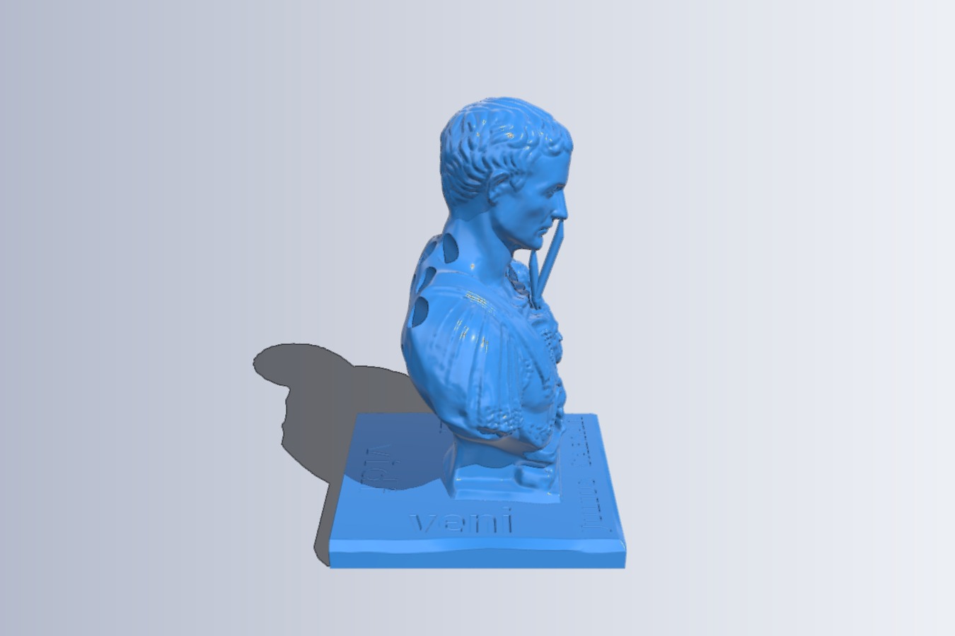 Julius Caesar Pencil Holder (Text Added)