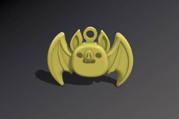 Halloween Bat Keychain | 3d print model