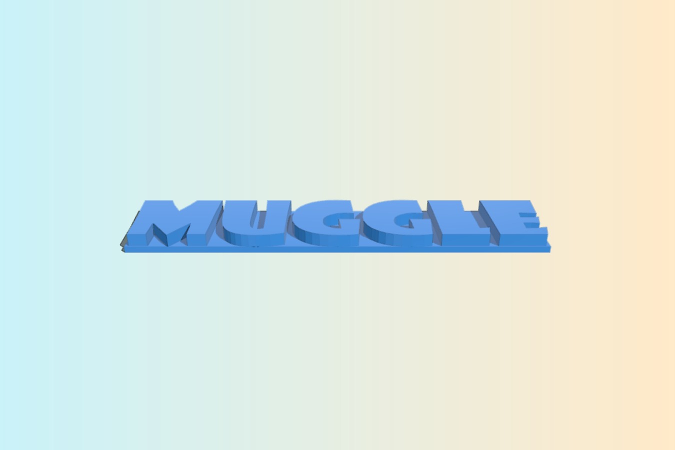 Muggle Name Plate