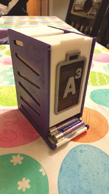 Battery Dispenser - 36x AAA - Stackable with separate side plates, easier grip | 3d print model