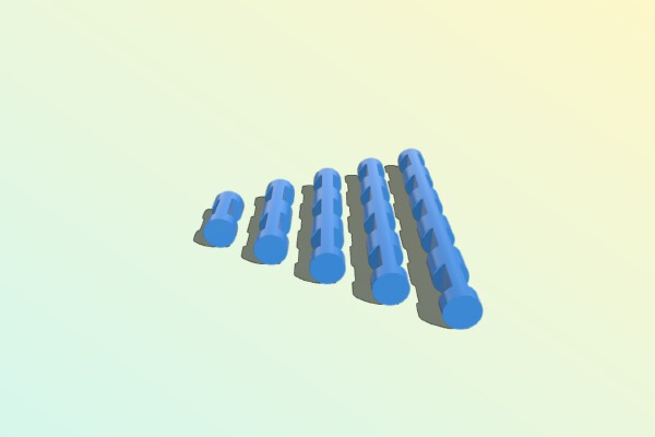 Parametric Building Logs | 3d print model