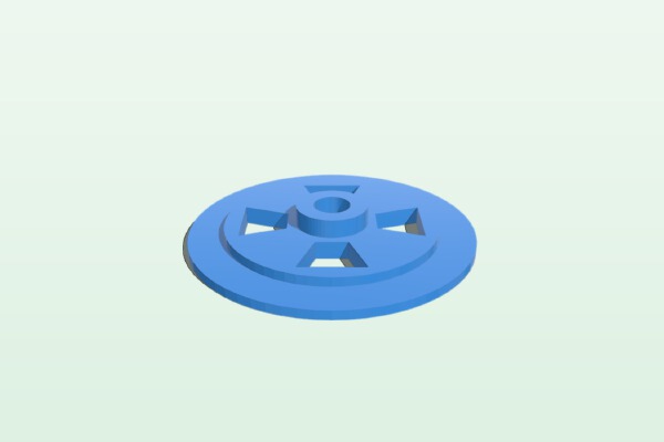 45 RECORD ADAPTER FOR MOUSETRAP CAR WHEEL | 3d print model