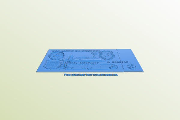 Old Russian Currency Three Ruble 1961 | 3d print model