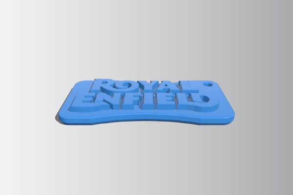 Royal Enfield logo keyring | 3d print model