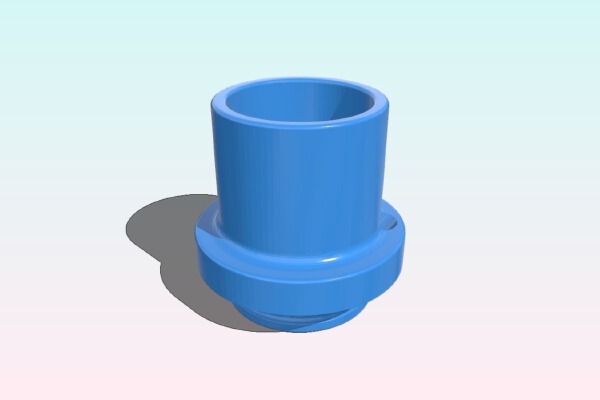 Coffee Jar adaptor for Water Pipe | 3d print model