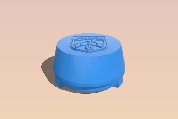 60mm Fiero Wheel Center Cap | 3d print model