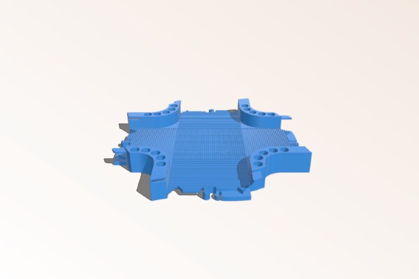 Crossroad for Chinese Magic Track | 3d print model