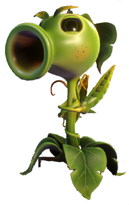 Peashooter (Garden warfare 2) with gatling mod | 3d print model