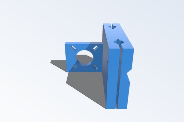 Mendel X Motor Bracket, Parametric | 3d print model