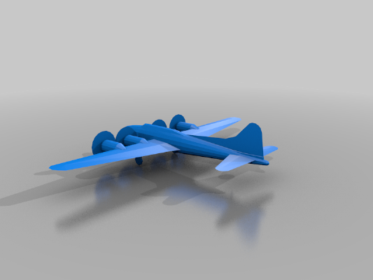 B-17 | 3d print model