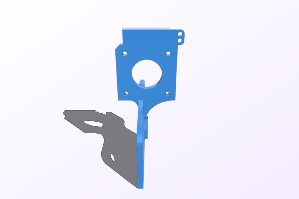 CR-10 direct drive extruder with OEM Fang | 3d print model