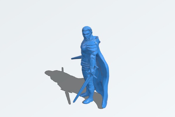 Geralt mit cape | 3d print model