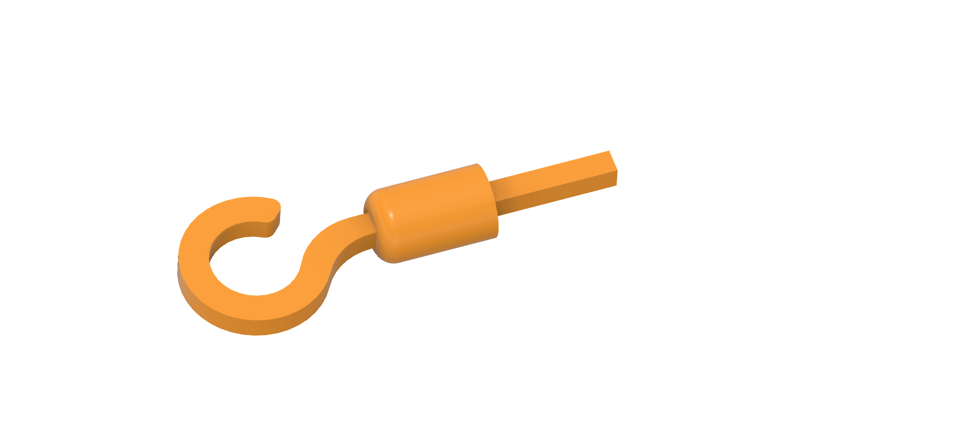 A worm with a hook for the blinds tilt mechanism