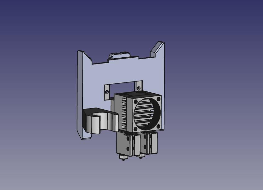 Quick-fit Interchangeable plate for E3d Chimera or Cyclops with 18 mm capacitive or inductive probe