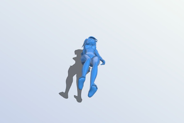 Female cartoon bikini | 3d print model