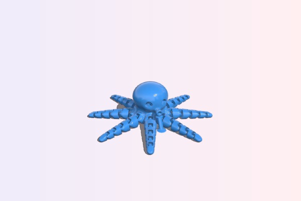 Magnetic Cute Mini Octopus | 3d print model