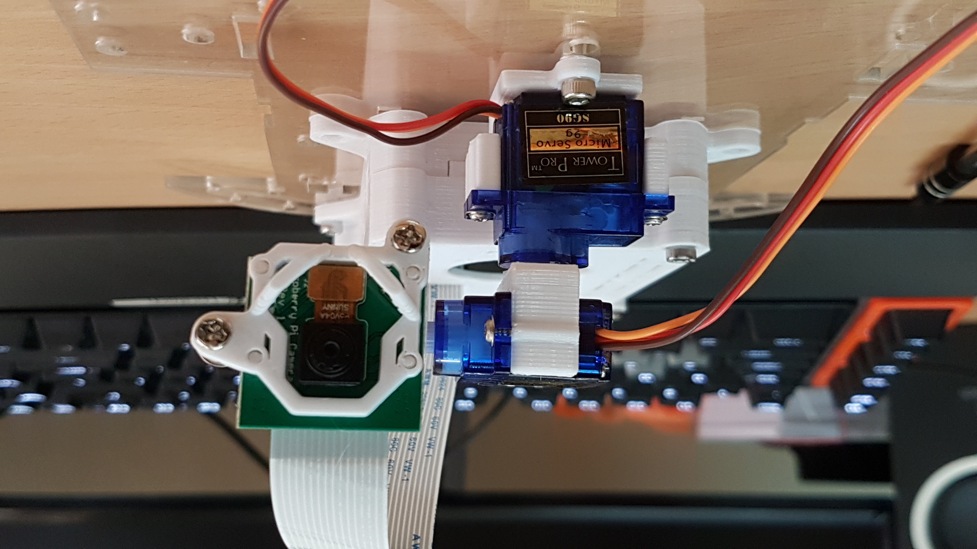 RaspberryPi Camera to Servo mount