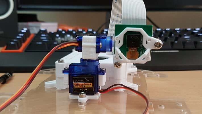 RaspberryPi Camera to Servo mount | 3d print model