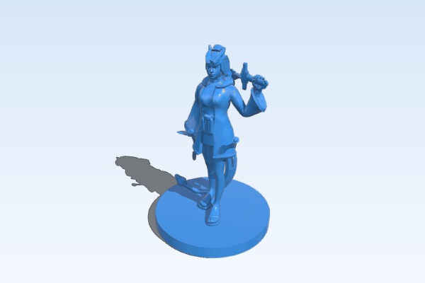 Female Tiefling with sword whip | 3d print model