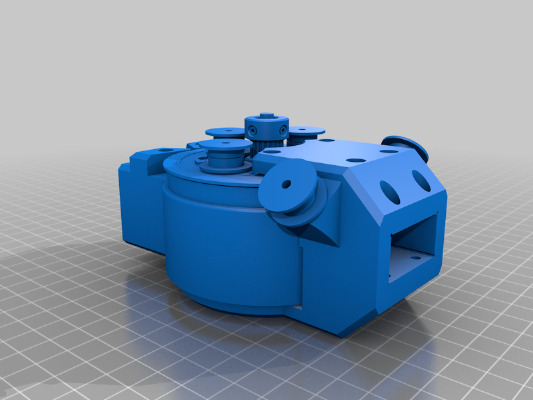 Internal NEMA17 Timing Belt reduction | 3d print model