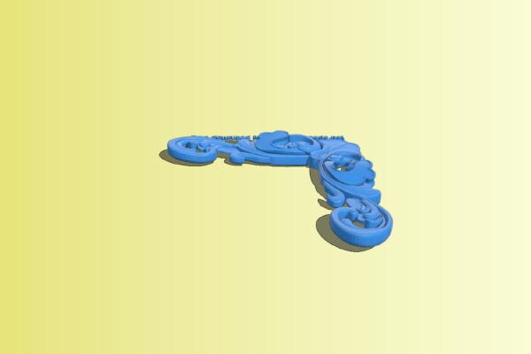 Pattern in the corner | 3d print model