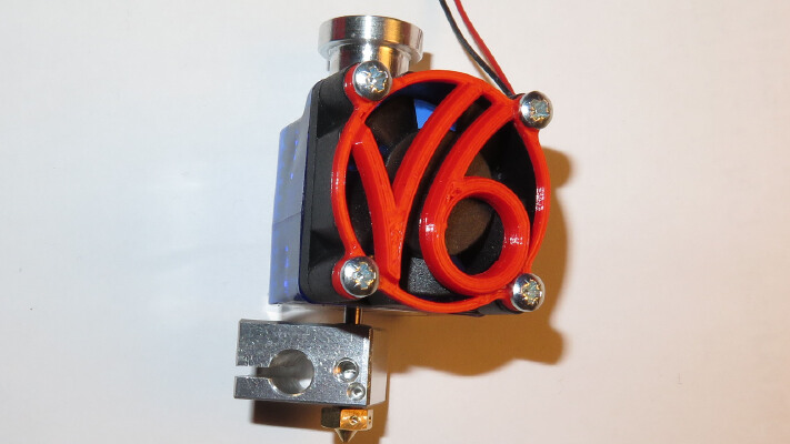 E3D v6 30x30 Fan Cover | 3d print model