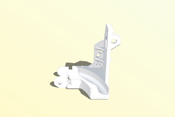 Ender 3 V2 Drag Chain Extruder Mount and Jogged Link | 3d print model