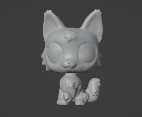 LPS Wolf Cat | 3d print model