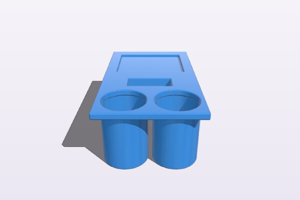 French Fry Cup Holder Tray | 3d print model