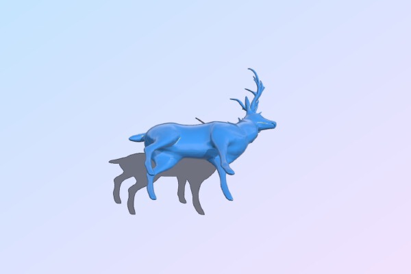 Low poly deer | 3d print model
