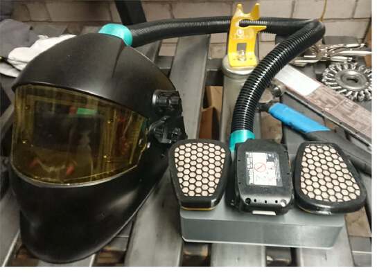 Welding helmet forced air | 3d print model