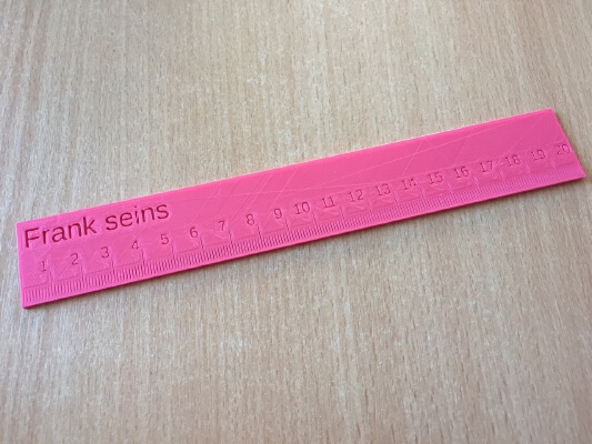 Ruler 20cm & 30cm Customizable | 3d print model