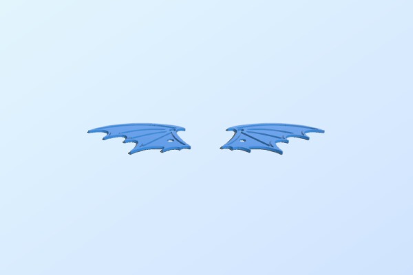Lace up bat wings | 3d print model