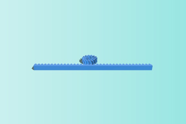 My Customized Zahnstange mit Ritzel _ Gear Rack and Pinion | 3d print model