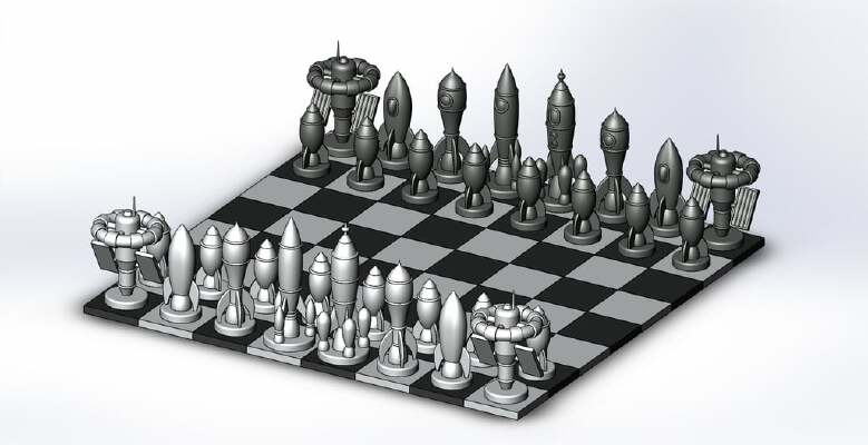 Rocket chess | 3d print model