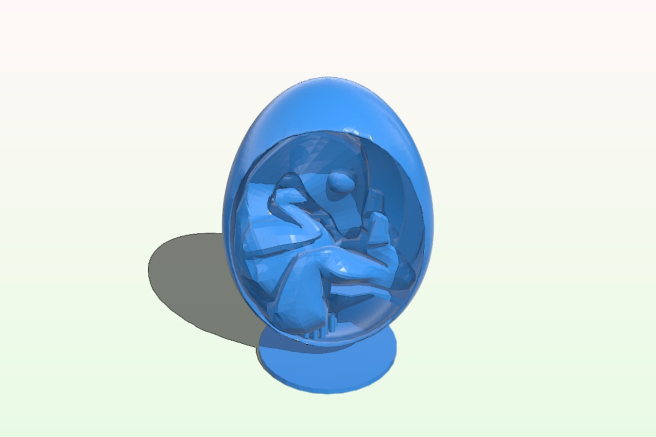 3D Baby Dinosaur Egg